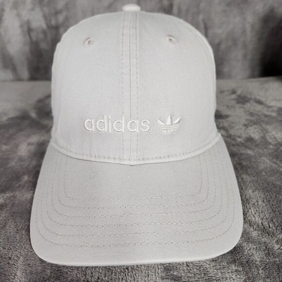 Adidas Originals Cap Hat Womens Gray Forum Spellout Logo Strapback Adjustable - Picture 1 of 10
